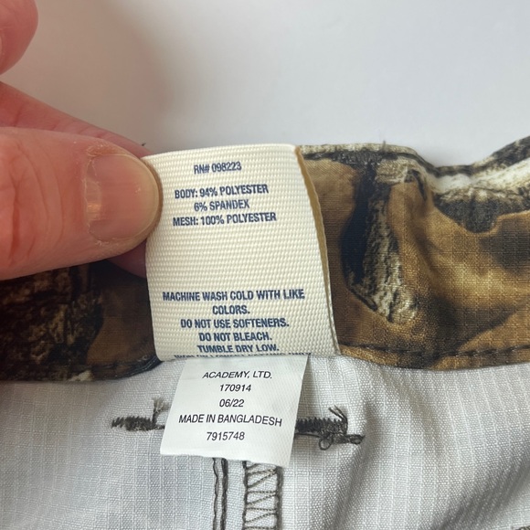 Magellan Realtree Camouflage Leaf Print Pants Adjustable Waist Sz Youth L - Picture 6 of 12
